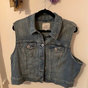 Torrid Denim Sleeveless Vest